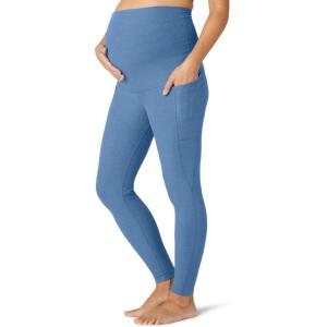 Beyond Yoga Women’s Spacedye Love The Bump Maternity Pocket Midi Legging(Sky Blue Heather)