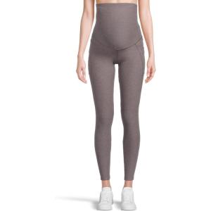 Beyond Yoga Women’s Spacedye Love The Bump Maternity Pocket Midi Legging(Soft Umber Heather)