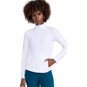 Beyond Yoga Women’s Spacedye On The Go Mock Neck Jacket(Cloud White)