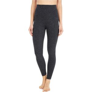 Beyond Yoga Women’s Spacedye Out of Pocket High-Waisted Midi Legging(Black-charcoal)