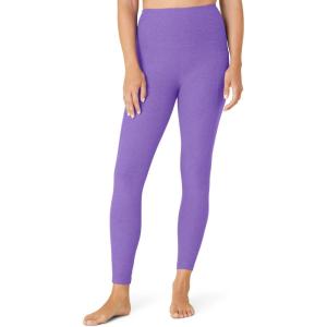 Beyond Yoga Women’s Spacedye Out of Pocket High-Waisted Midi Legging(Bright Amethyst Heather)