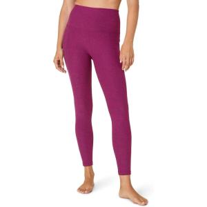 Beyond Yoga Women’s Spacedye Out of Pocket High-Waisted Midi Legging(Magenta Heather)