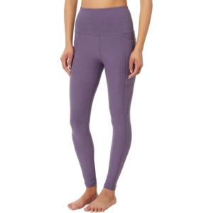 Beyond Yoga Women’s Spacedye Out of Pocket High-Waisted Midi Legging(Purple Haze Heather)