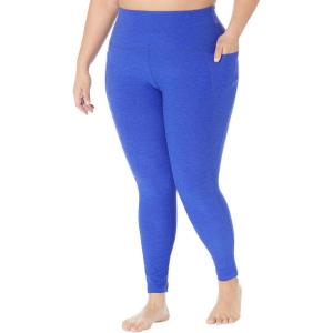 Beyond Yoga Women’s Spacedye Out of Pocket High-Waisted Midi Legging(Sapphire Blue Heather)