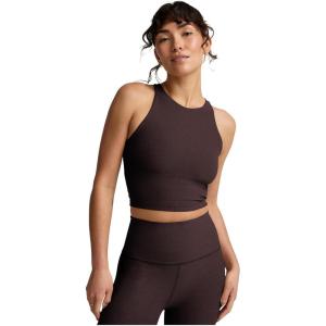 Beyond Yoga Women’s Spacedye Refocus Cropped Tank(Dark Chocolate Heather)