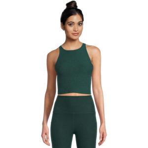 Beyond Yoga Women’s Spacedye Refocus Cropped Tank(Dark Spruce Green Heather)