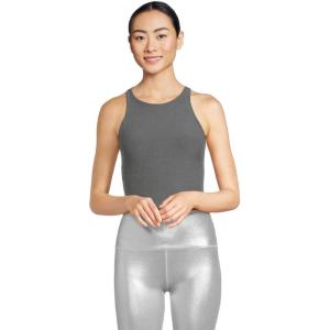 Beyond Yoga Women’s Spacedye Refocus Cropped Tank(True Gray Heather)