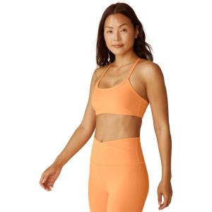 Beyond Yoga Women’s Spacedye Slim Racerback Bra(Marmalade Heather)