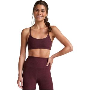 Beyond Yoga Women’s Spacedye Slim Racerback Bra(Midnight Burgundy Heather)