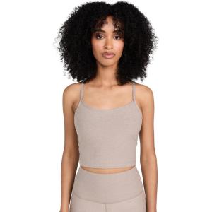 Beyond Yoga Women’s Spacedye Slim Racerback Cropped Tank(Birch Heather)