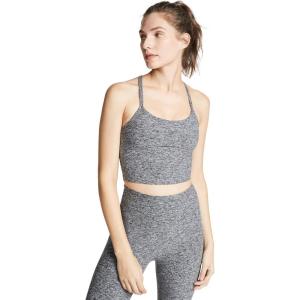 Beyond Yoga Women’s Spacedye Slim Racerback Cropped Tank(Black/White Spacedye)