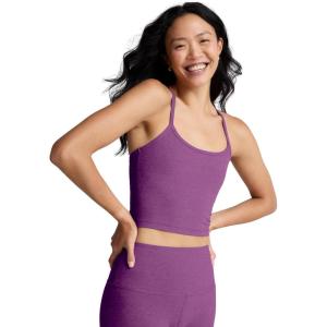 Beyond Yoga Women’s Spacedye Slim Racerback Cropped Tank(Blackberry Heather)
