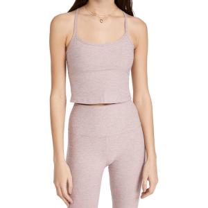Beyond Yoga Women’s Spacedye Slim Racerback Cropped Tank(Chai)