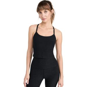 Beyond Yoga Women’s Spacedye Slim Racerback Cropped Tank(Darkest Night)