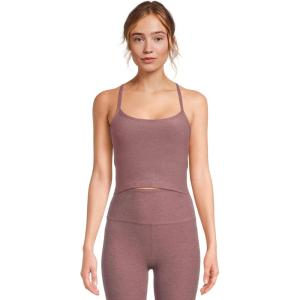 Beyond Yoga Women’s Spacedye Slim Racerback Cropped Tank(Rose Brush Heather)