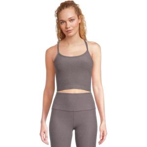 Beyond Yoga Women’s Spacedye Slim Racerback Cropped Tank(Soft Umber Heather)