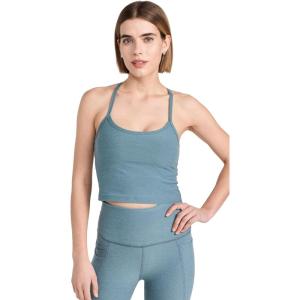 Beyond Yoga Women’s Spacedye Slim Racerback Cropped Tank(Storm Heather)