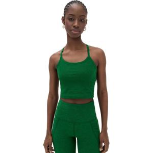 Beyond Yoga Women’s Spacedye Slim Racerback Cropped Tank(Summer Thyme Green Heather)