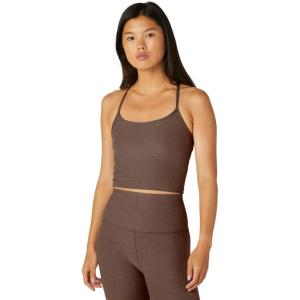 Beyond Yoga Women’s Spacedye Slim Racerback Cropped Tank(Truffle Heather)