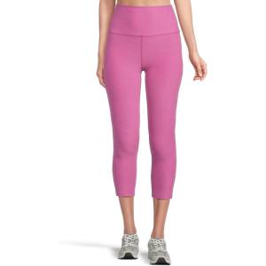 Beyond Yoga Women’s Spacedye Walk and Talk High Waisted Capri Legging(Sunset Violet Heather)