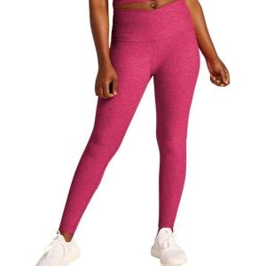 Beyond Yoga Women’s Spacedye at Your Leisure High Waisted Midi Legging(Cranberry Heather)