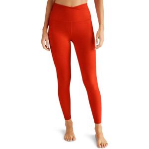 Beyond Yoga Women’s Spacedye at Your Leisure High Waisted Midi Legging(Firecracker Red Heather)