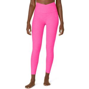 Beyond Yoga Women’s Spacedye at Your Leisure High Waisted Midi Legging(Pink Hype Heather)