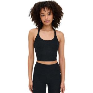 Beyond Yoga Women’s Spacedye on The Up Cropped Tank(Darkest Night)