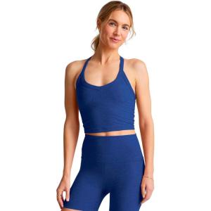 Beyond Yoga Women’s Spacedye on The Up Cropped Tank(Marine Blue Heather)