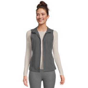 Beyond Yoga womens Venice Zip-front Vest(True Gray Heather)
